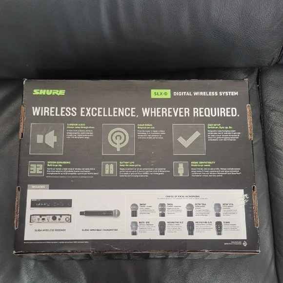 Shure Digital Wireless System Box - Black with Green Accents - Picture 4 of 4